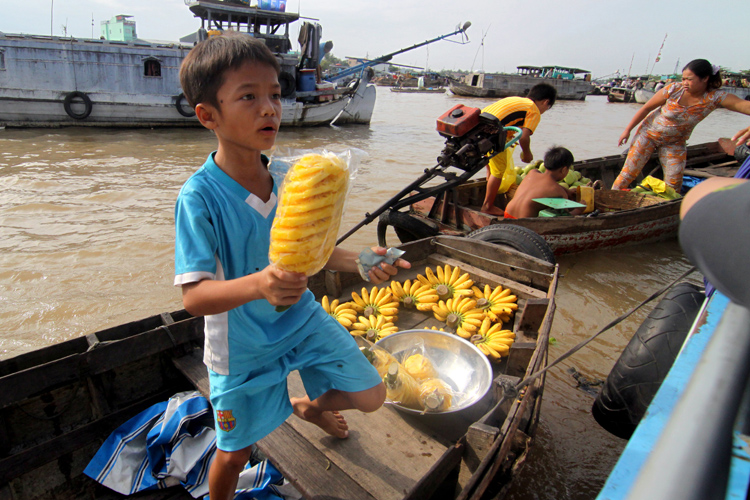 targ wodny w Delcie Mekong