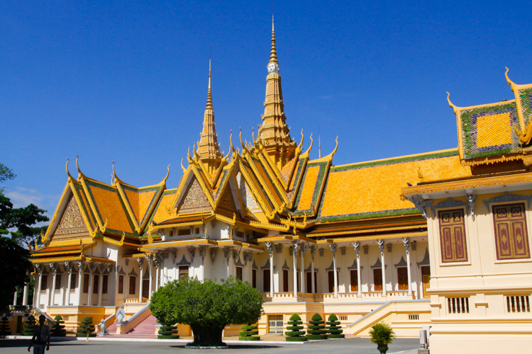 pałac Królewski w Phnom Penh w Kambodży