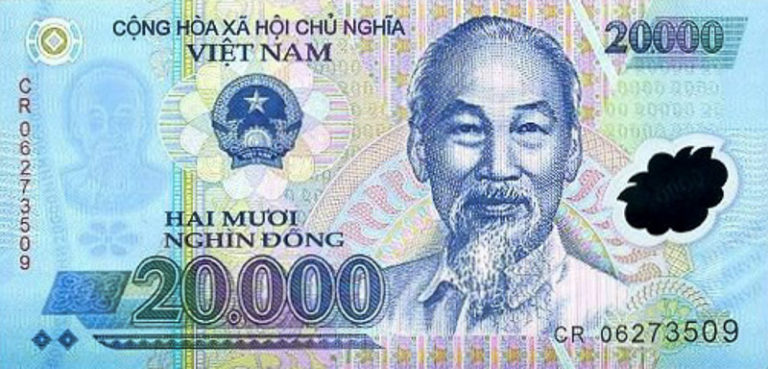 Banknot wietnamskie dongi