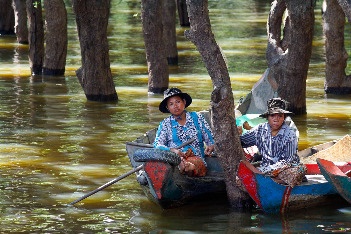 Zalany las na Tonle Sap