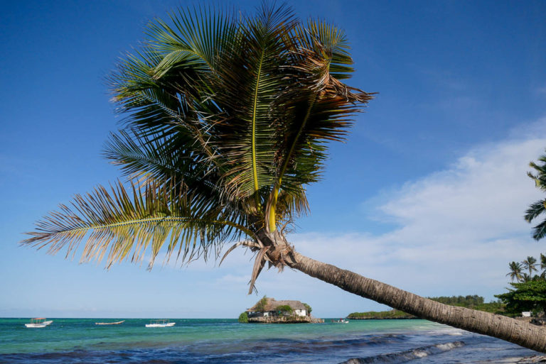 W tle Restauracja na Skale - Zanzibar