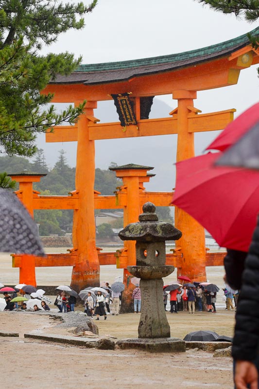 Miyajima - lampa doro i najsłynniejsza brama tori w Japonii
