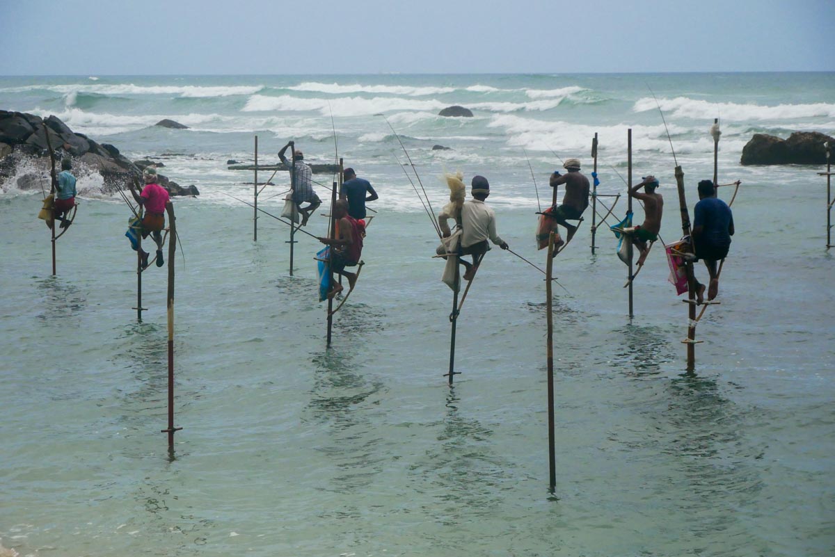 Rybacy - charakterystyczny obrazek z Sri Lanki