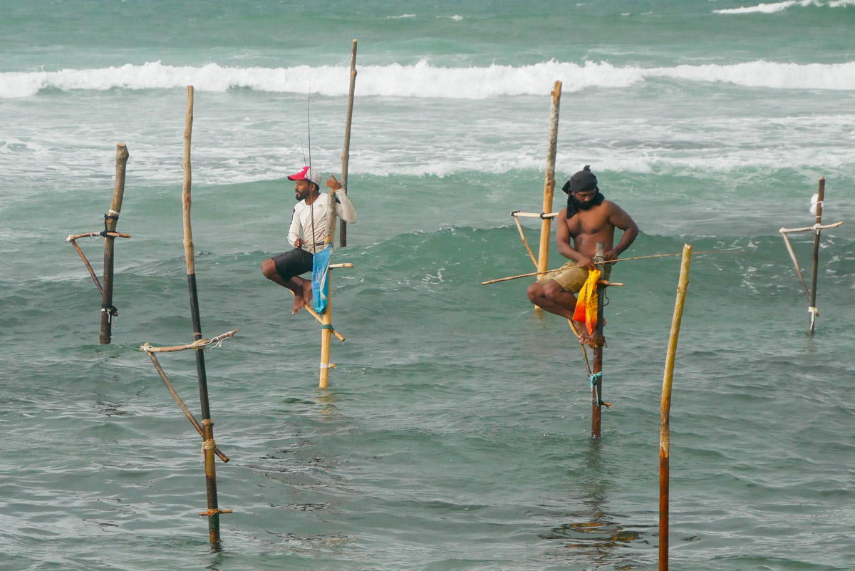 Rybacy na Sri Lance - tradycyjny połów